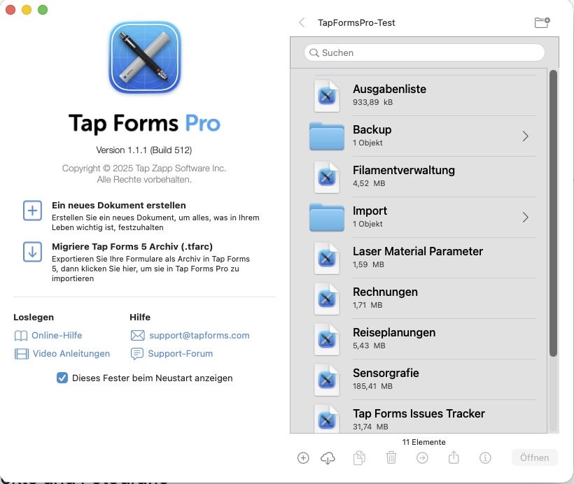 Tap Forms Pro – Mein digitaler Assistent