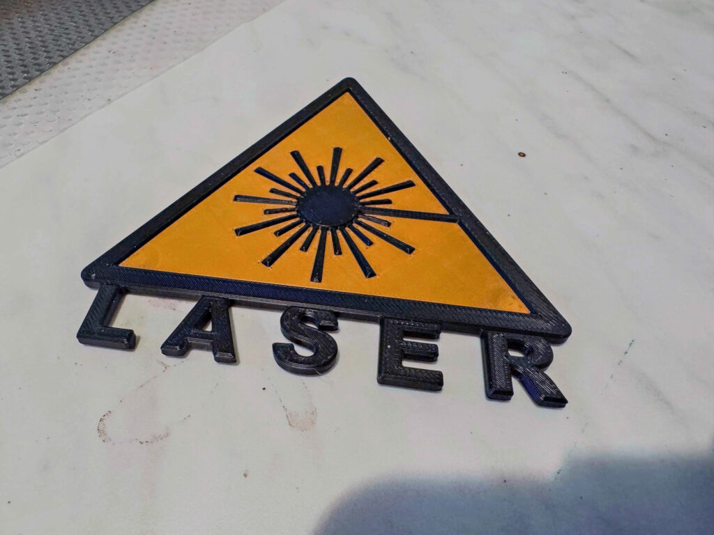 magnetisches Laser-Warnschild
